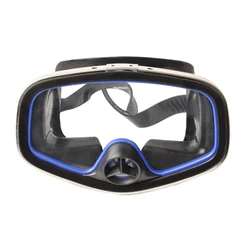 Yon sub scuba diving classic free dive ein fenster silikon gespült maske schwarz nasen ventil großer rahmen erwachsene tauchmaske