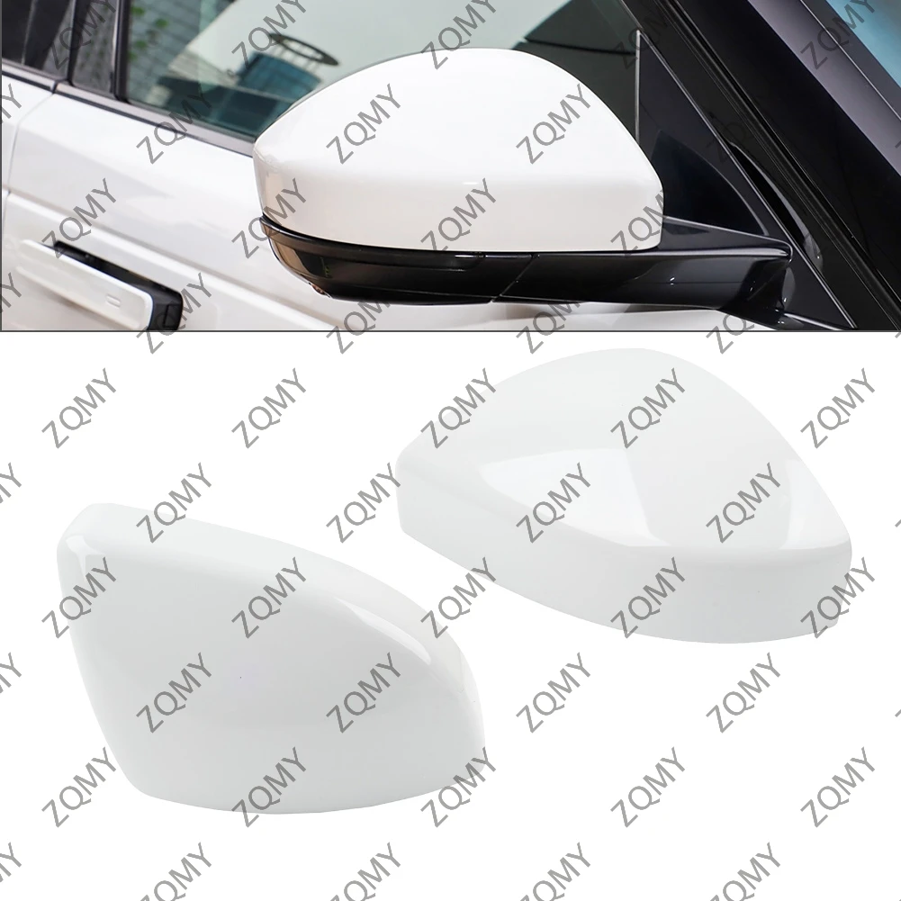 2PCS Car Rearview Mirror Cover Cap For Land Rover / Discovery Sport / Range Rover Evoque / Velar /For Jaguar E-Pace F-Pace