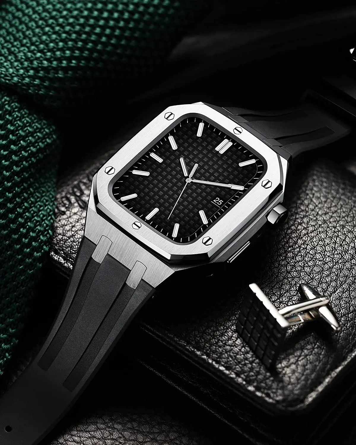 Kit di modifica cinturino + custodia per cinturino Apple Watch 44mm 45mm 42mm cinturino Retrofit di fascia alta per cinturino iWatch 7 5 4 3 SE