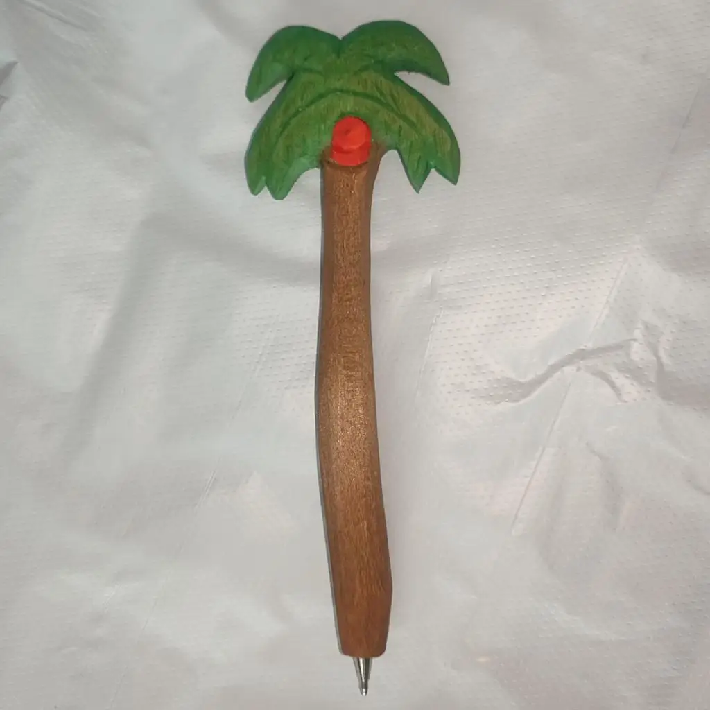 Wood Coconut Tree Pen Handcrafted Pen for DIY Crafts Drafting Note Taking
