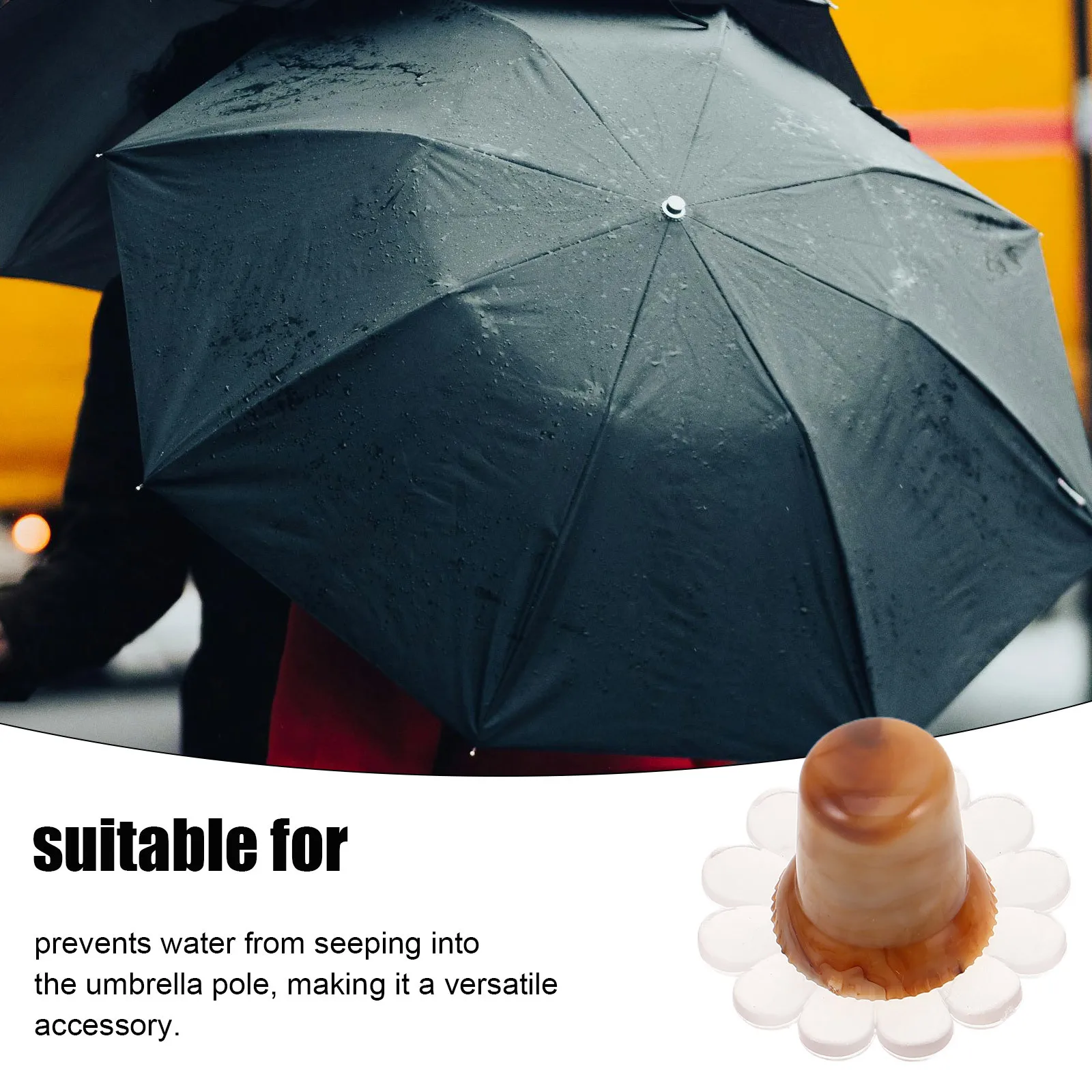 1 Set Umbrella Accessory Kit Plastic Top Caps Replacement Repair Parts For Damaged Umbrellas Universal Fit Lightweight Durable