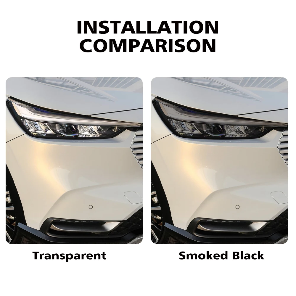 Smoke Black Car Headlight Protective Film for Honda HR-V/Vezel TPU PPF Pre Cut Anti-Scratch Vinyl Wrap Kit High-Gloss Film view 3