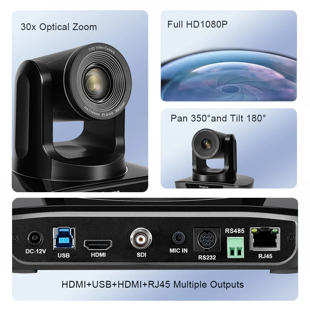 

Профессиональная PTZ-камера Vmix HD SDI IP 30X HDMI SDI 2022 года для видеотрансляций и конференций