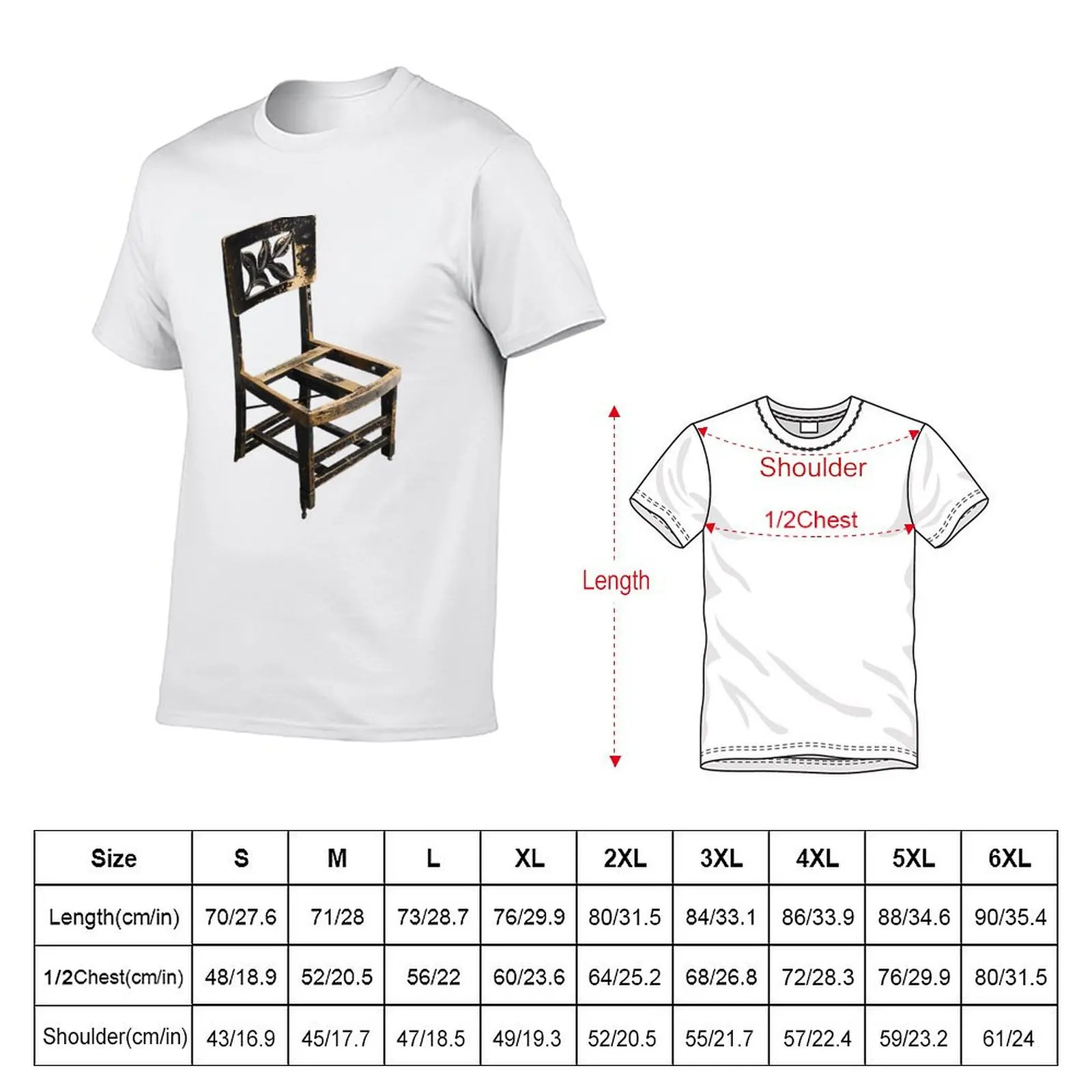 تي شيرت Gould's Chair تي شيرت رجالي فاخر برسوم جرافيك تي شيرت