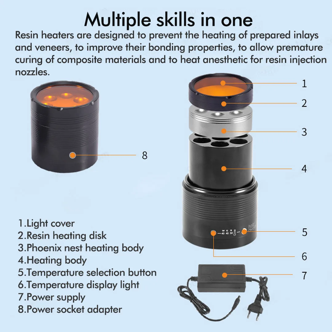 Dental Resin Heater Oral Material Softener Photosensitive Aesthetic Restoration Resin Dental Material Cold Weather