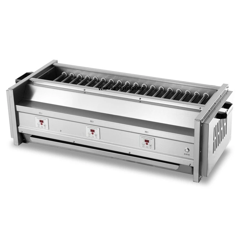 Professional X7-3 Stainless Steel Electric Barbecue Grill with Adjustable Temperature for Commercial Use in BBQ Stores