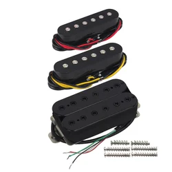 FLEOR 3pcs Electric Guitar Pickups Set Single Coil & Humbucker Pickup Ceramic Magnet for SSH HSS Guitar Parts