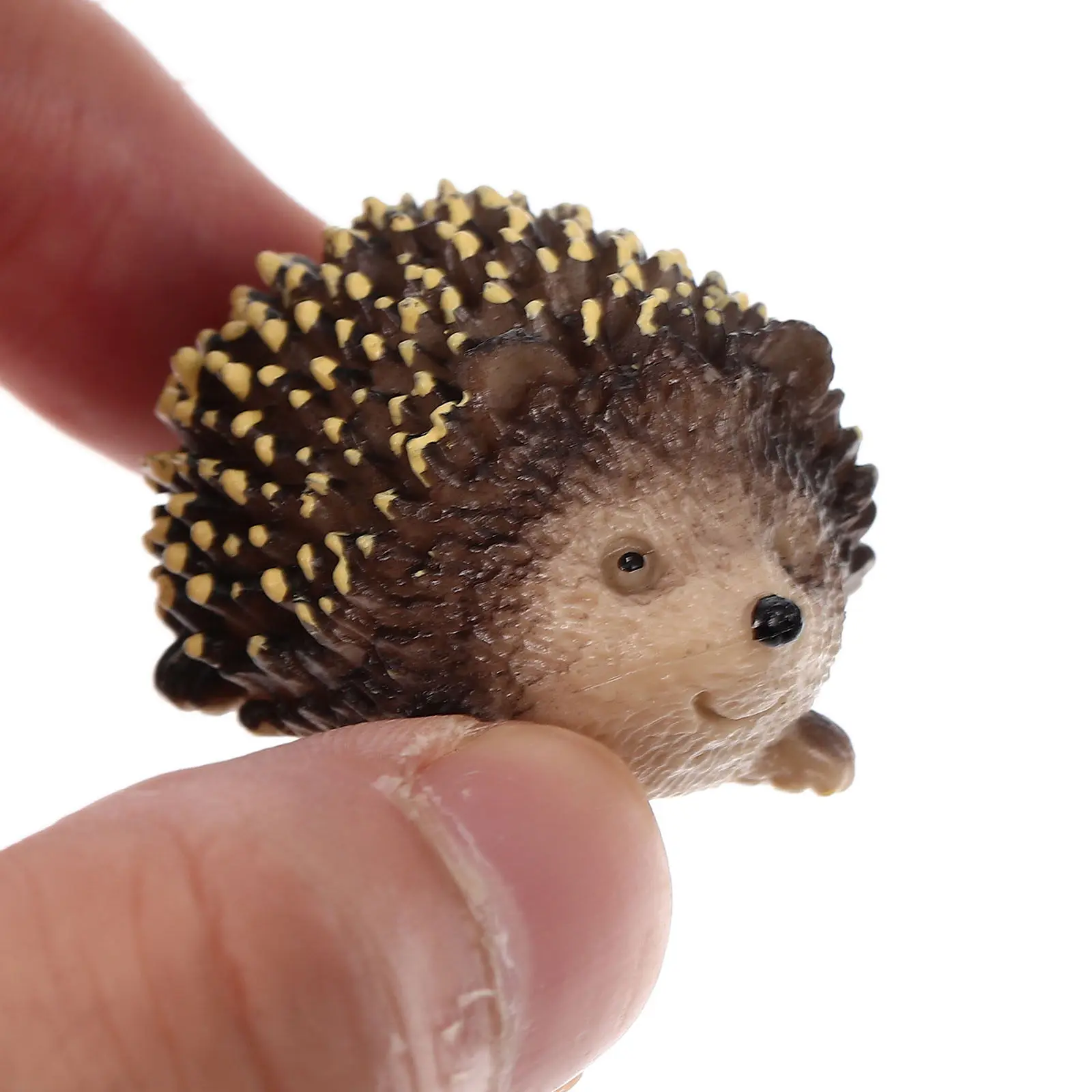 2Pcs Garden Decoration Hedgehog Statues Plastic Miniature Landscape Ornaments for Plant Pots Outdoor Yard Embellishment