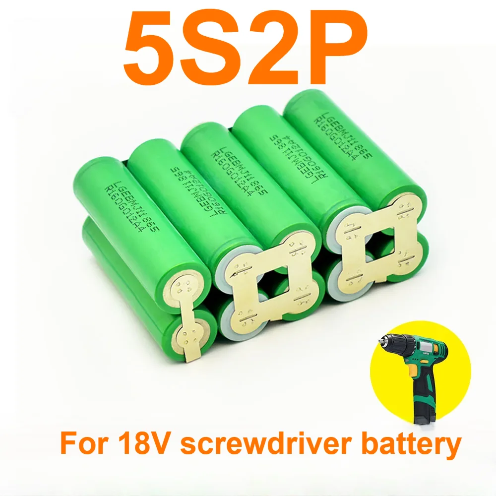 For 18V Screwdriver Battery 2S1P 1S3P 3S2P 4S2P 5S2P 8.4V 3.7V 10.8V 16.8V 18V MJ1 Battery Pack 18650 3500mAh Battery