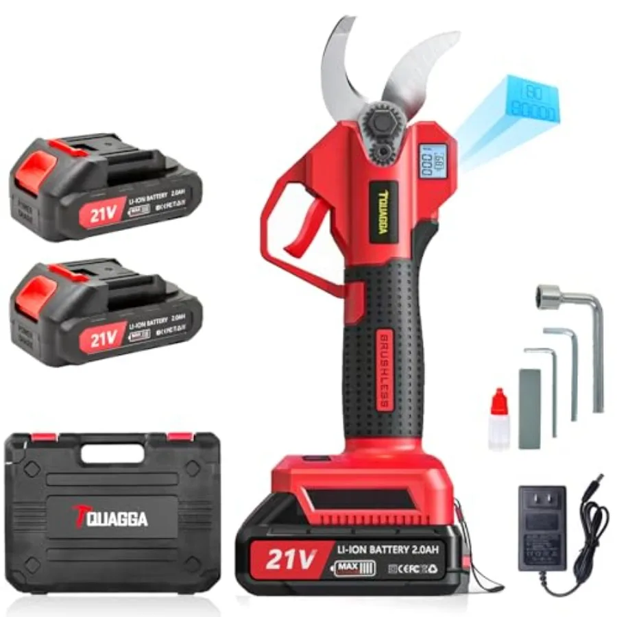 

Усовершенствованные электрические секаторы с диаметром реза 1,2 дюйма, беспроводные, с ЖК-дисплеем, бесщеточным двигателем