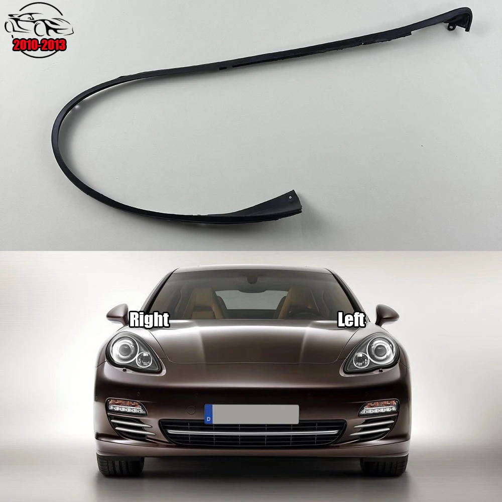 For Porsche Panamera 2010-2013 Headlight Rubber Sealing Strip Trim Headlamp Decorative Strip Waterproof Pad