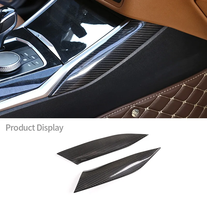 

For BMW 3 Series G20 G28 Real Carbon Fiber Modified Central Control Gear Both Side Cover Trim Styling Car Interior Accessories