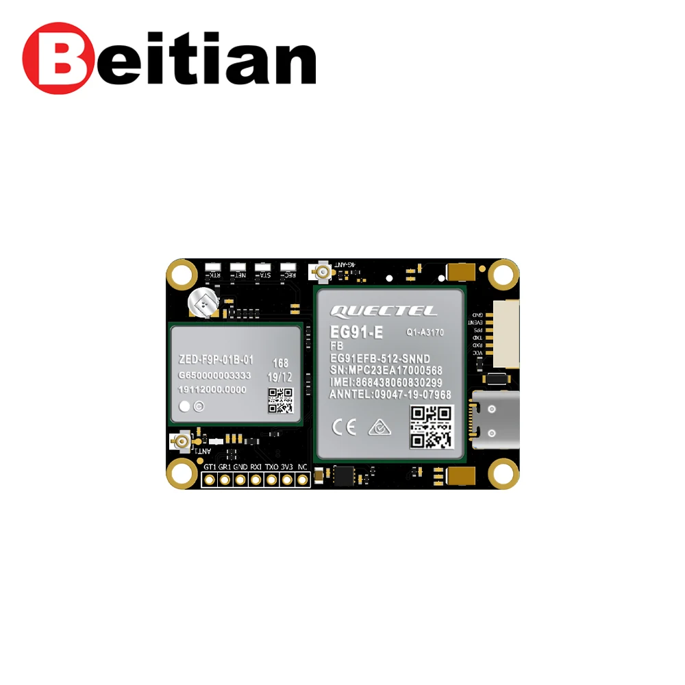 Scheda GNSS RTK di rete Beitian ZED-F9P + soluzione di comunicazione 4G Modulo GPS GNSS BG-348