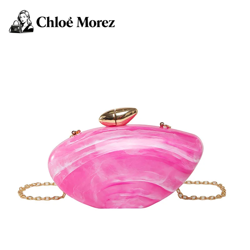 

Acrylic Women's Bag Shoulder Fashion Mango Candy Color Crossbody Dinner