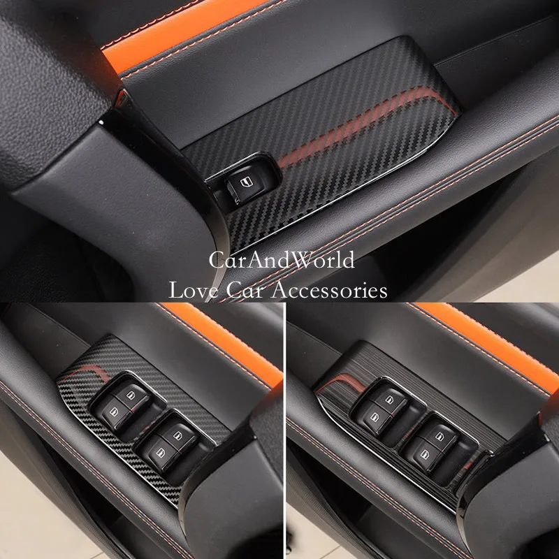 

Stainless Door Window Glass Lift Switch Cover Interior Handle Frame Trims Car Garnish Accessories For GWM Haval DARGO 2021-2025