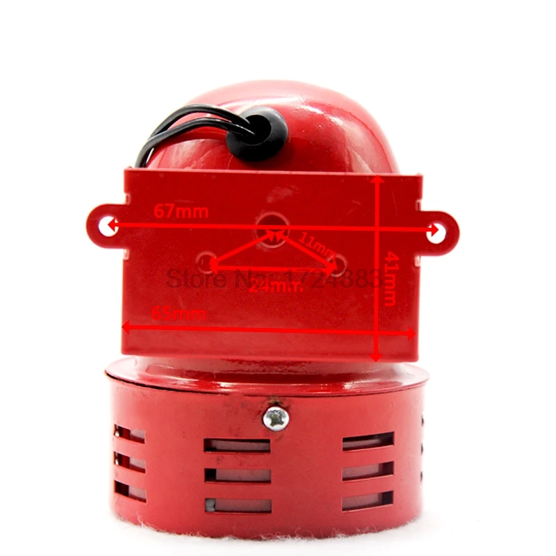 Mini Motor siren MS-190 12V 24V 220V Automotive Air Raid Siren Horn Car Truck Motor Driven Alarm small motor buzzer