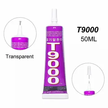 15ml 50ml 110ml cola t9000 zhanlida forte transparente adesivo à prova dfor água para tela do telefone móvel lcd computador câmera exibição