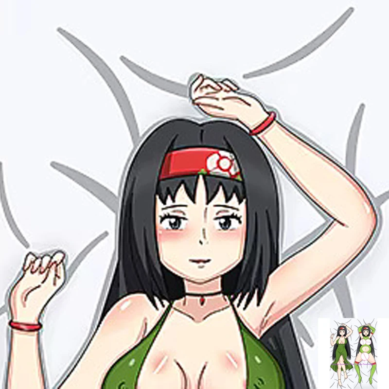 

Anime Dakimakura Pillow Case Erika Sexy and Busty Beautiful Girl Double-Sided Halloween Decoration