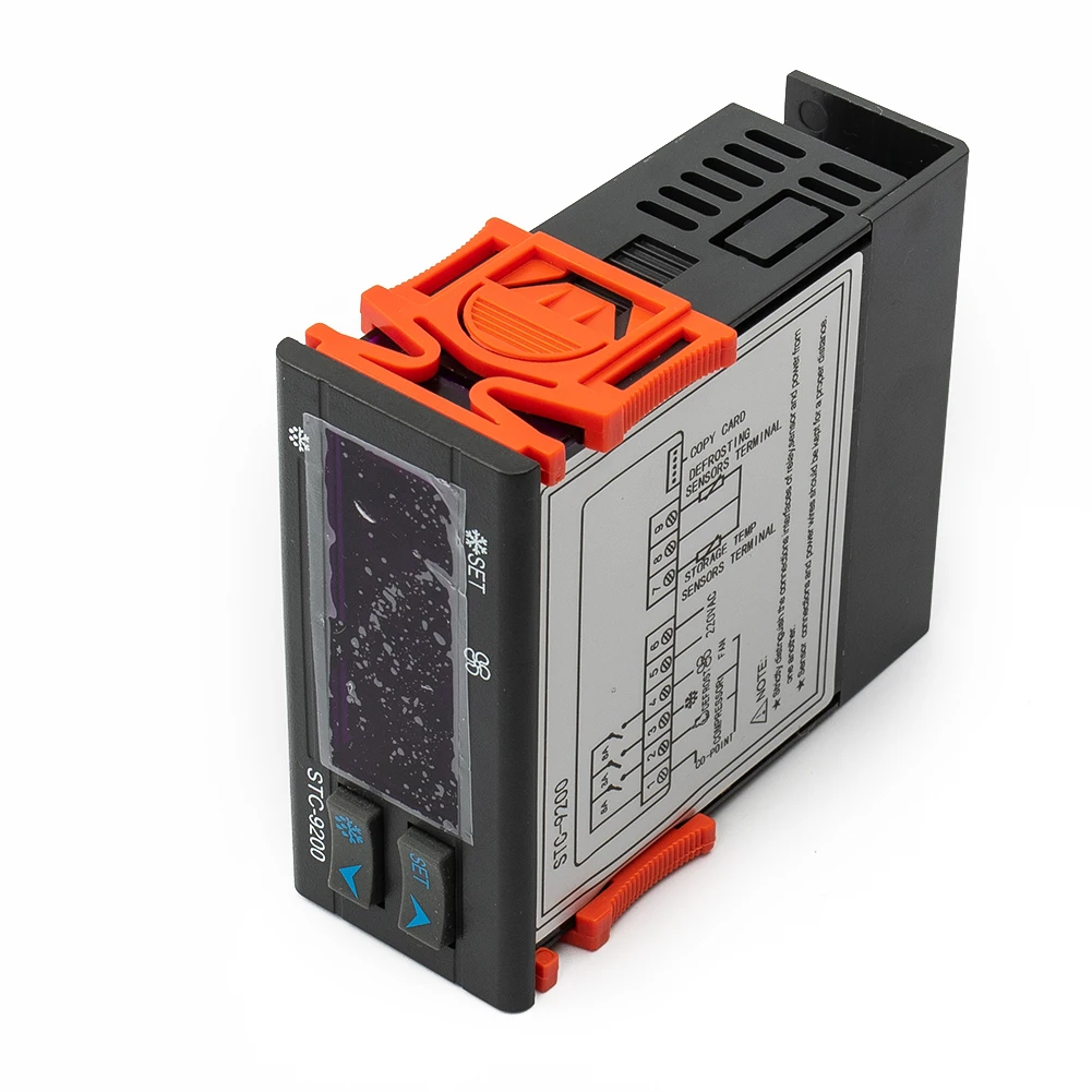 AC 220V Digital Temperature Controller STC-9200 with Defrost Function and Dual Sensors for Refrigeration Systems