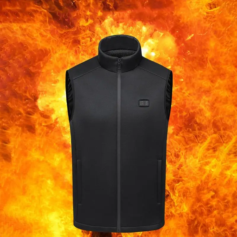 

9 Areas Self Heating Vest Jacket USB Electric Heated Winter Men Women Heated Jacket Tac&tical Heating Vest Body Warmer Vest Coat