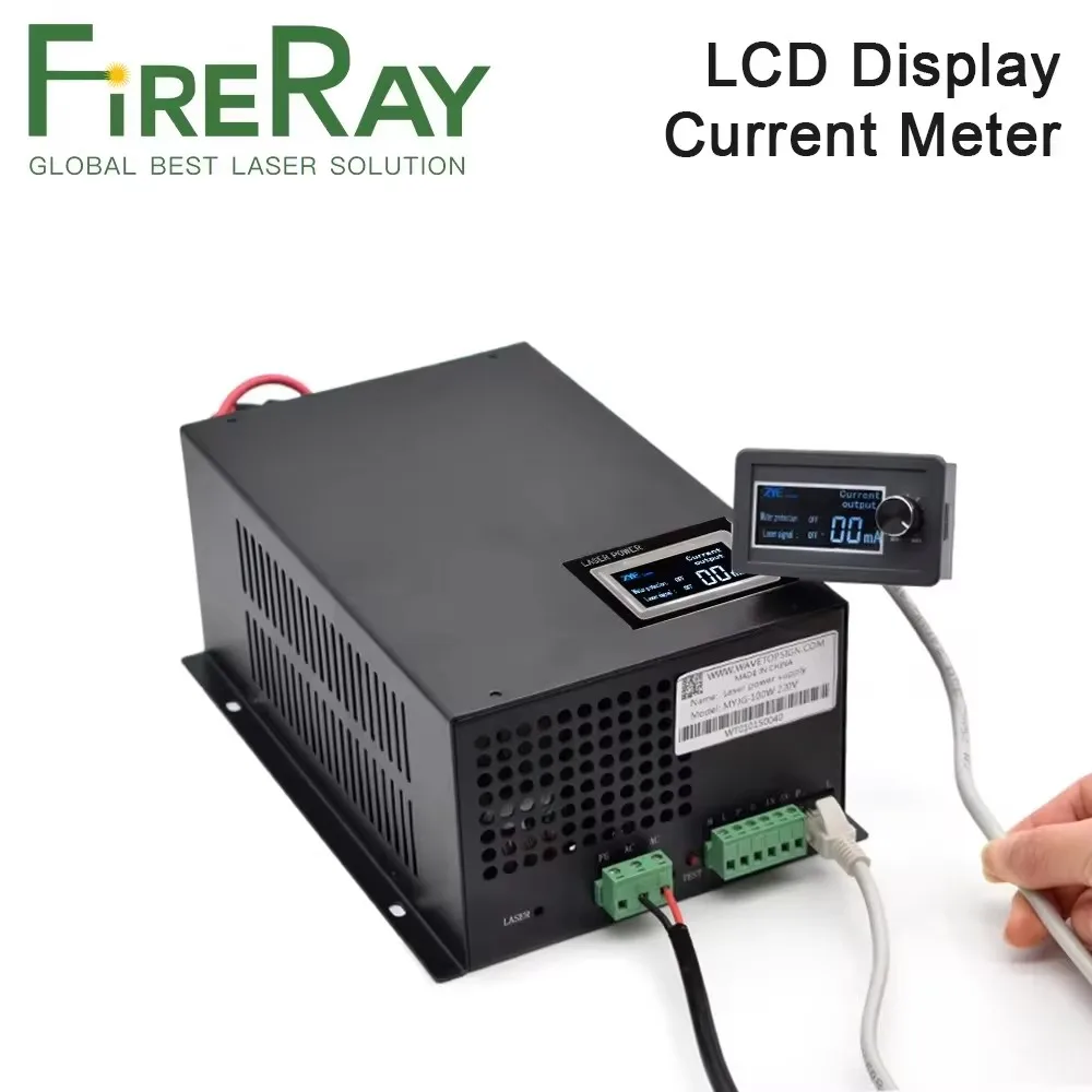 FireRay LCD عرض CO2 الحالي متر شاشة خارجية ل MYJG100W و 150 واط Co2 ليزر امدادات الطاقة