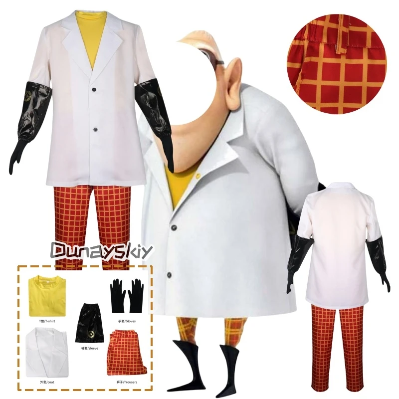 

Anime Nefario Cosplay Dr Cosplay Man Nefario Doctor Play Costume Uniform Suit Halloween Party Role Play Outfit