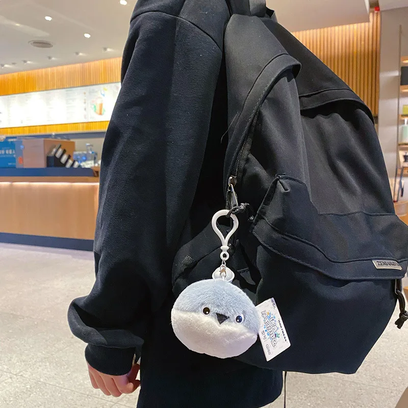 Cute Plush Toy Cat Fish Doll Squeak Keychain Fluffy Soft Stuffed Toy Backpack Bag Pendant Adorkable Gift For Kids Girlfriend