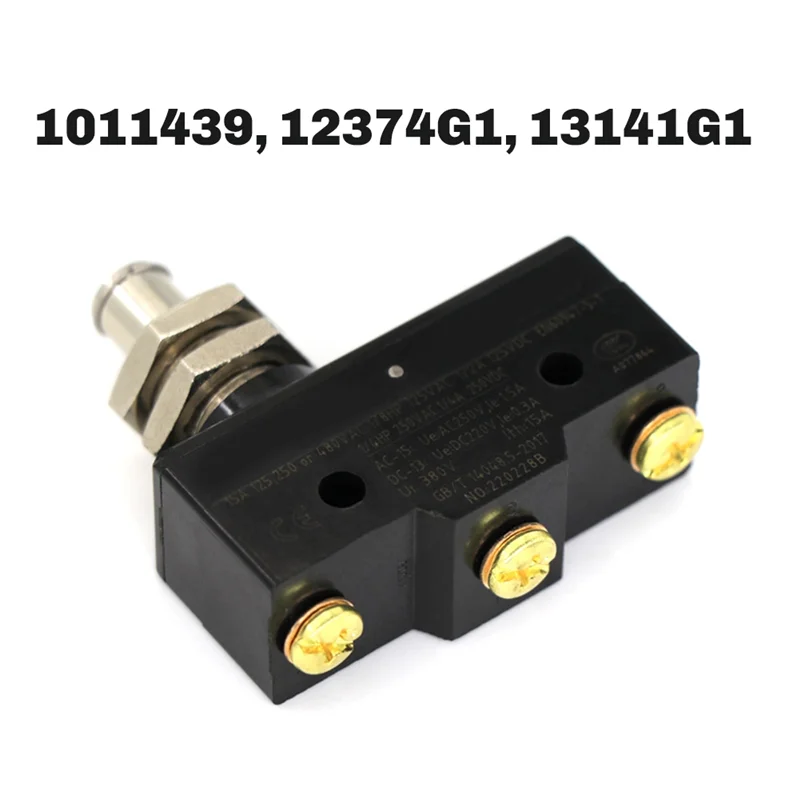 

Golf Cart Brake Pedal Micro-Switch 3-Terminal Plunger-Style For Club Car & EZGO, 1011439,13141G1-A08Q