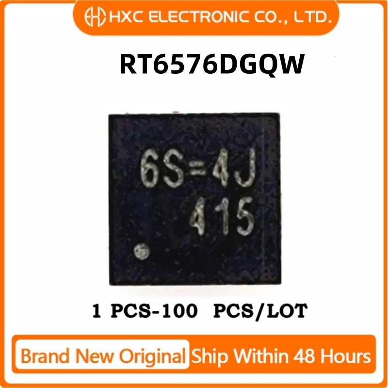 50PCS/100PCS 100% New RT6576D RT6576DGQW For Code : 6S=.. QFN-20