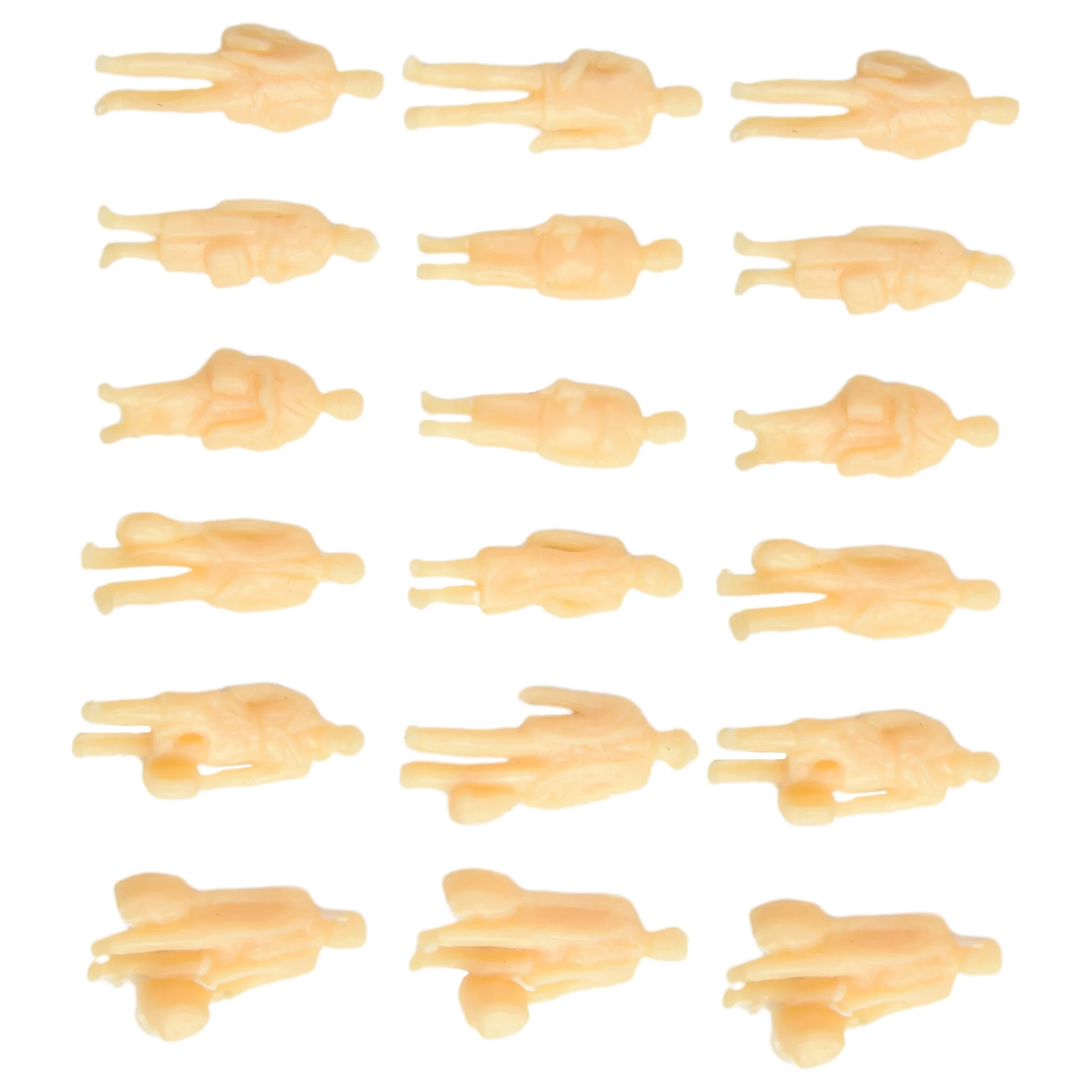 60 قطعة نموذج أرقام 1:87 غير مصبوغ H0 أرقام الدائمة H0 اكسسوارات البلاستيك للسكك الحديدية وتخطيط البناء للمناظر الطبيعية ذاتية الصنع #5