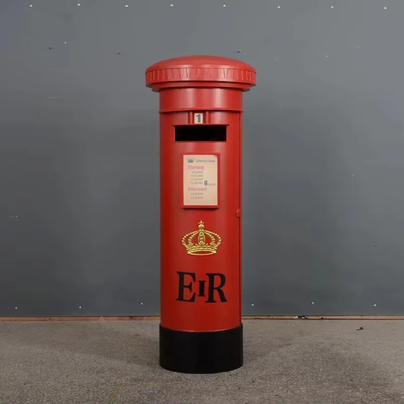 Wedding Events Flower Decorative Blue Metal Iron Phone Box Telephone Booth