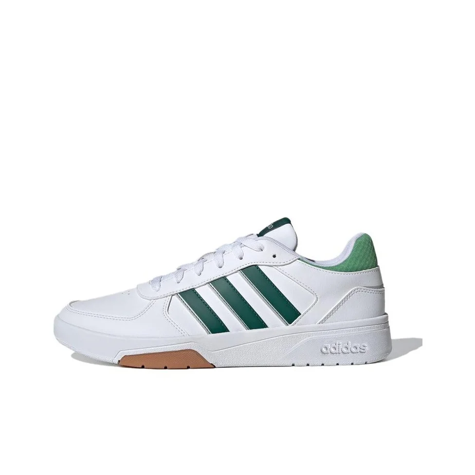 Adidas Courtbeat Beat Comfortable Low top Skateboard Shoes Men's White Green ID0502