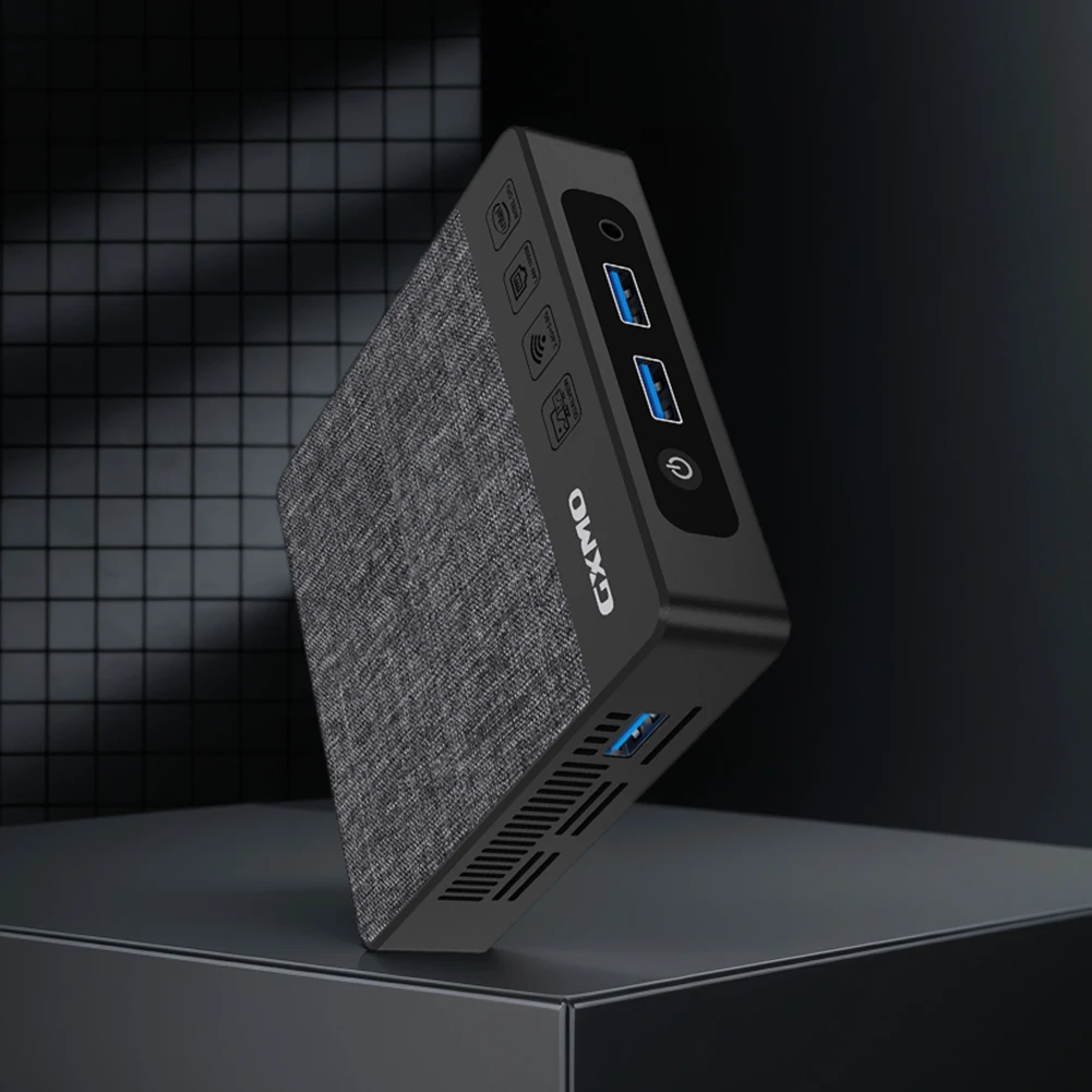 Mini PC for Intel N4000 Up To 2.6GHz Mini Computer 64GB M.2 SATA 2280 6GB LPDDR4 Micro PC HDMI-Compatible/VGA Port 2.4G+5.8G+BT