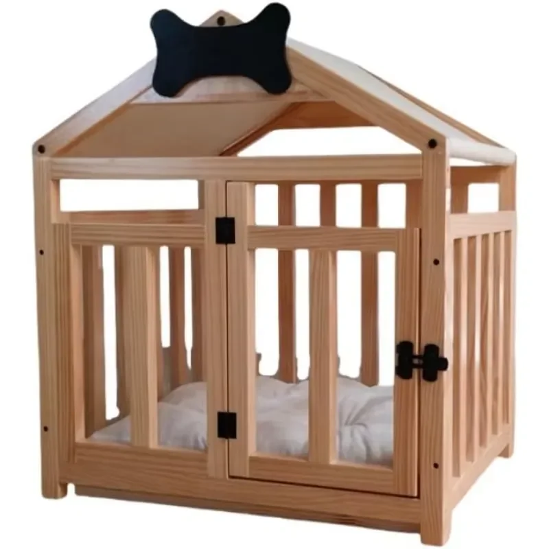 for Pet House Wooden Cat House for Small and Medium Dogs With Roofing Escape Prevention Dog Cage Pet Cage