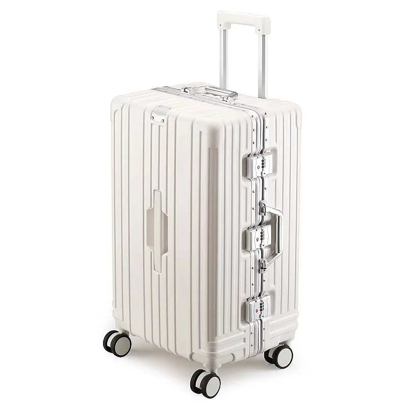 Multifunctional Carrier-26 inch Can Sit on Suitcase Thickened ABS+PC Trolley Case Travel Luggage Aluminum Frame