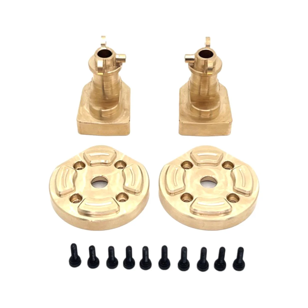 

A44U RC Car Upgrade Brass Rear Axle Cup and Rear Axle Counterweight Kit for 1/12 H12Y H12Y+ RC Car Toy Parts