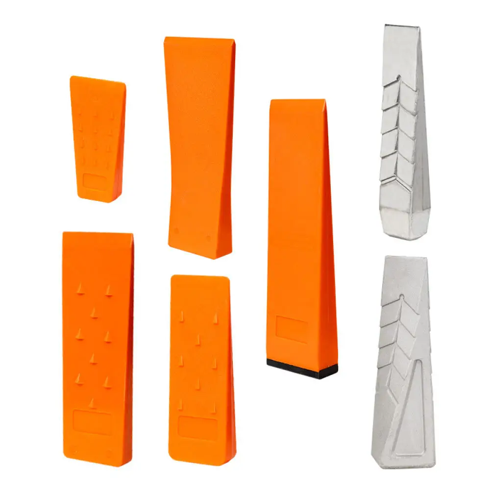 12 Inch Metal Felling Wedge Chainsaw Accessory High Impact Logging Splitter Tree Directional Guide Manual Power Tool