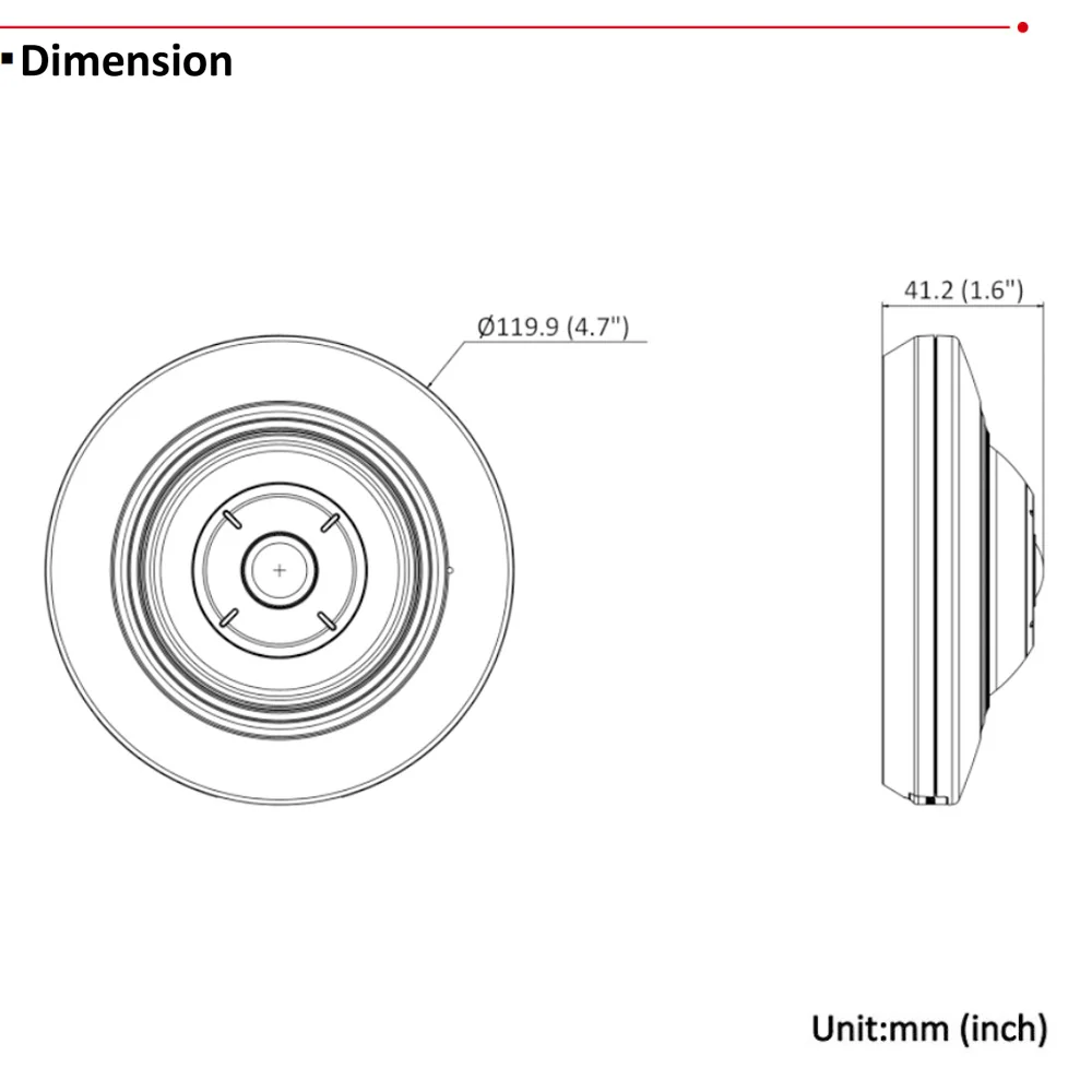 Hikvision Original DS-2CD2955G0-ISU 1.05mm 5 MP IR POE Fixed 180° Fisheye Security Network Camera Built in MIC SD Slot Alarm I/O