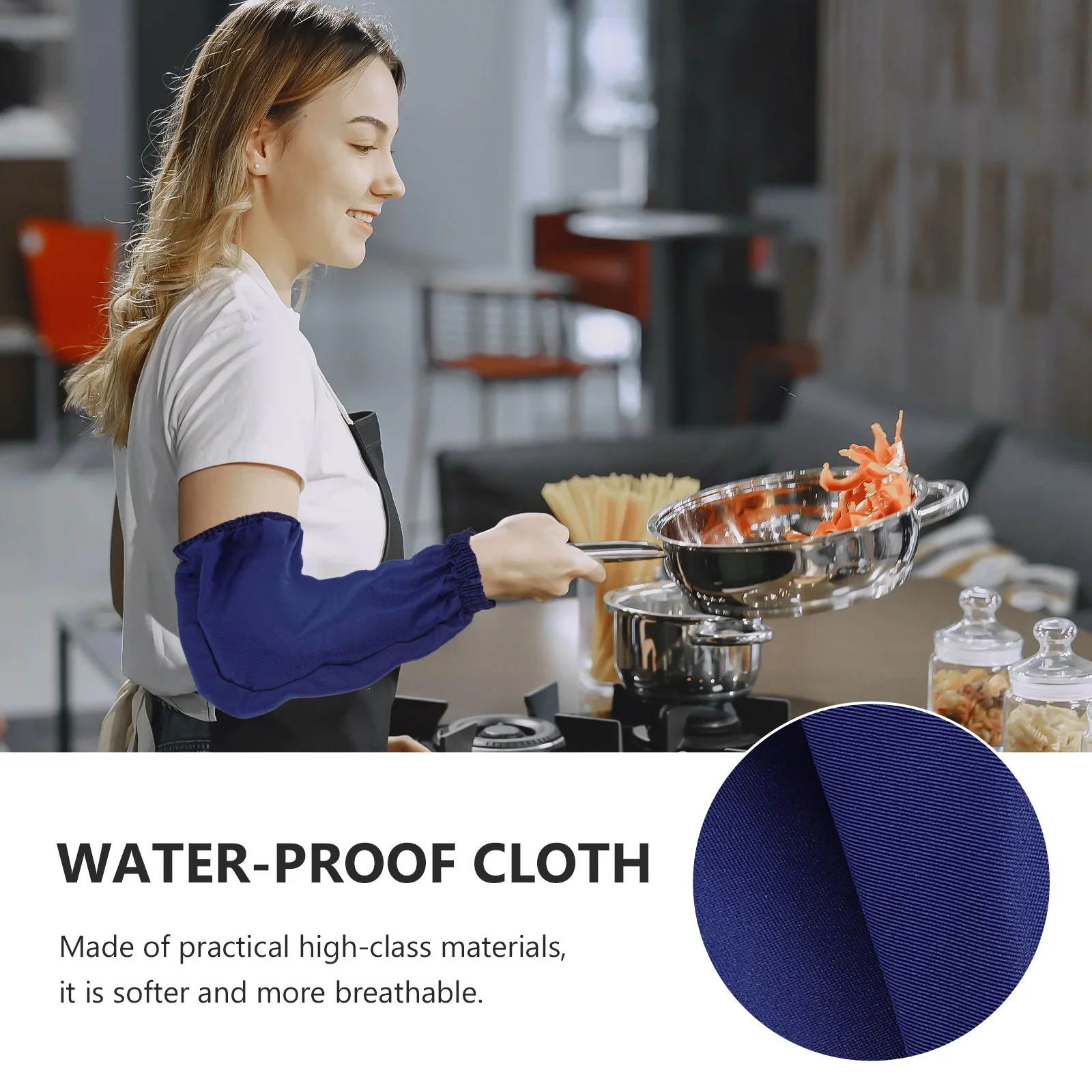 

Waterproof Oversleeves Multi-Purpose Oil-Proof Arm Sleevelet For Kitchen Cleaning Reusable Protective Long Arm Covers
