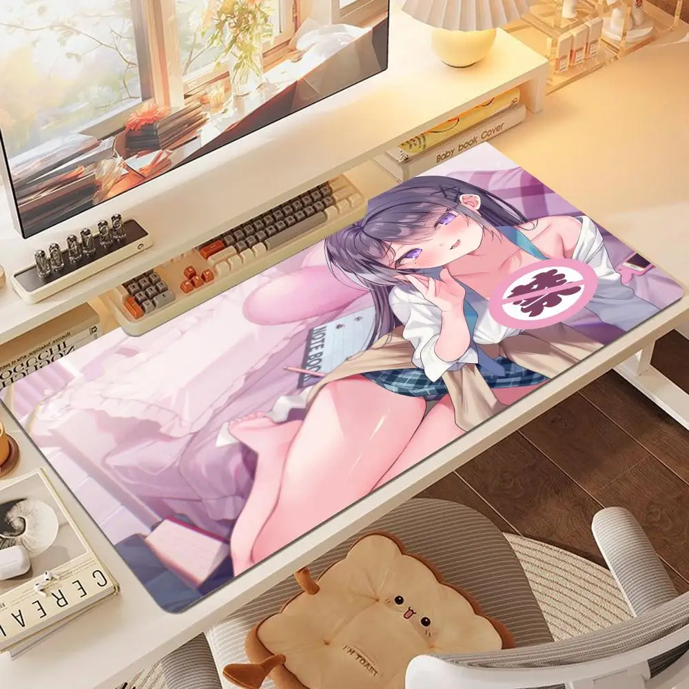 

Коврик для мыши в стиле хентай, коврик для мыши в стиле аниме, коврик для мыши в стиле хентай, большой игровой коврик, милый коврик для стола для девочек, красивый сексуальный коврик для мыши в стиле аниме