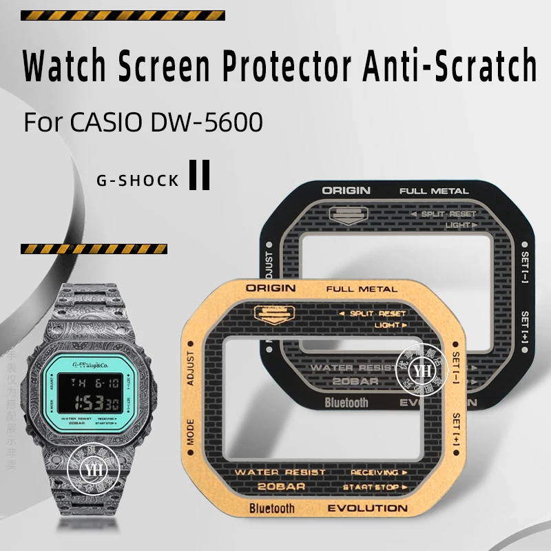 For Casio DW5600/ 5610 Explosion-proof Screen Watch Screen Protector Anti-Scratch For Casio DW-5600 DW5610 Sport Watch LCD Film