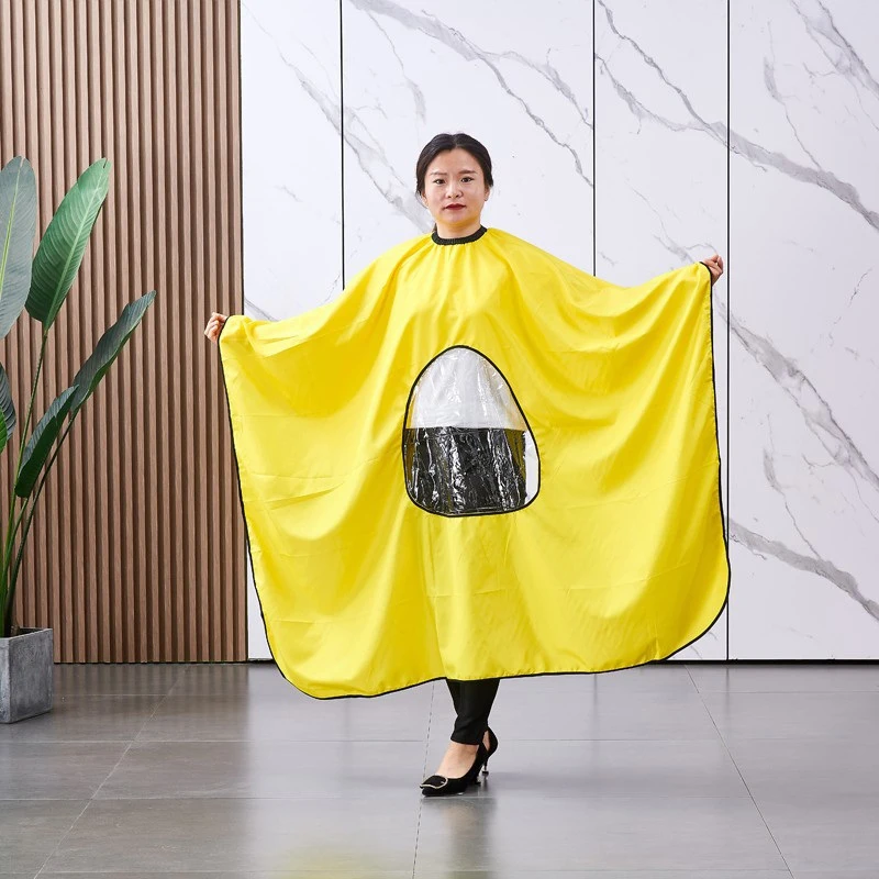 Salon Hairdressing Cape with Transparent Viewing Window