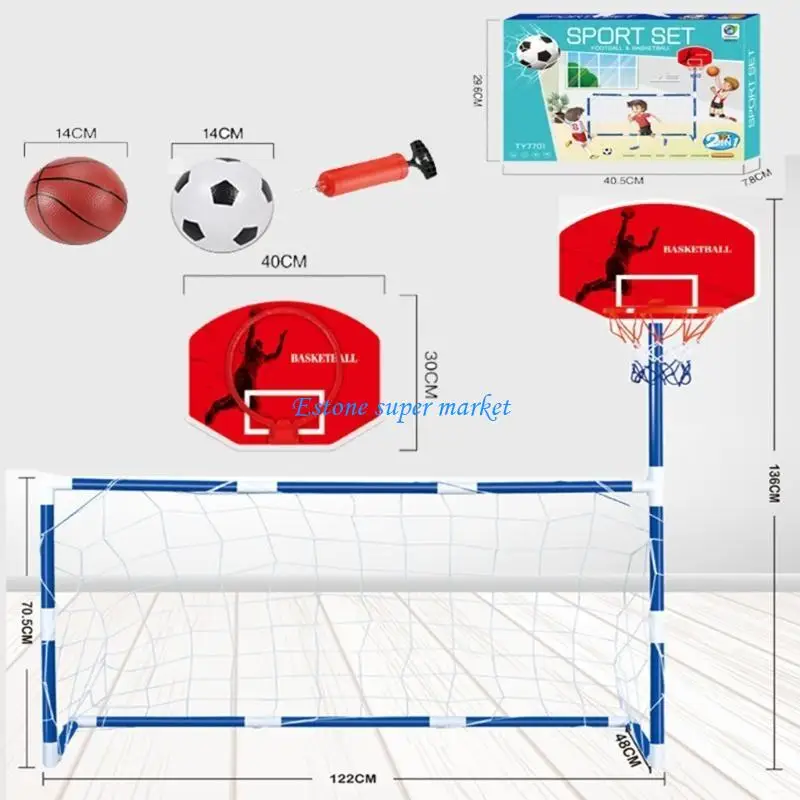 090b Kids Basketball Hoop Soccer Arcade Game pour les âges Toy Toy Sports Game