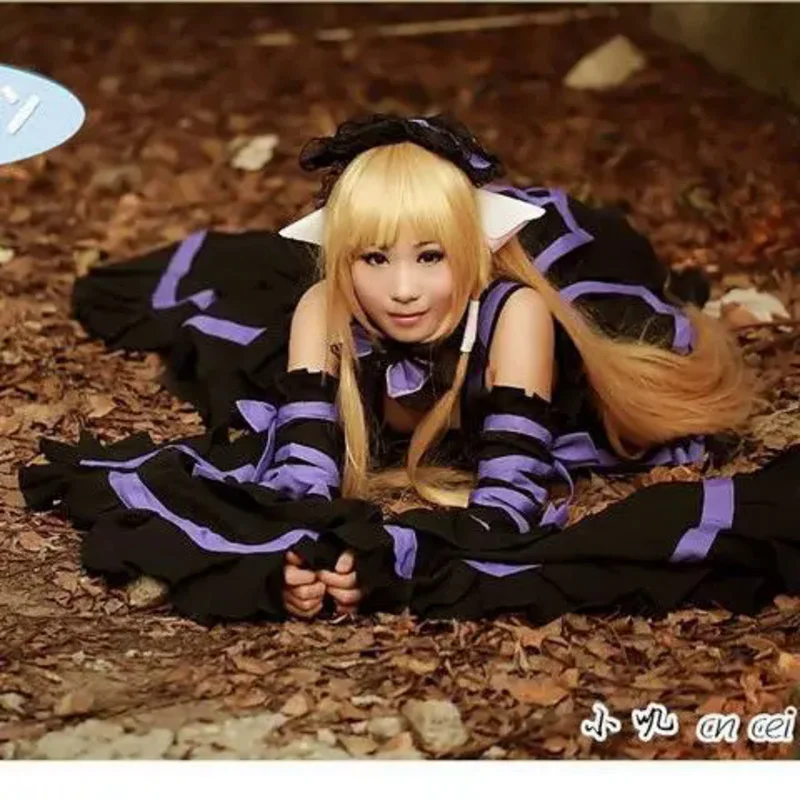 ชุดคอสเพลย์คอมรูปหัวใจนางฟ้าขนาดเล็กสีชมพูสีขาวสีดำสีแดงสีม่วงสีดำชุดคอสเพลย์หวาน