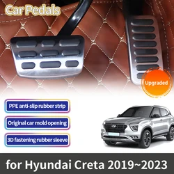 For Hyundai Creta Cantus 2023 2022 2021 2020 2019 2018 2017 2016 2015 2014 Car Fuel Brake Rest Foot Pedals Car Pedal Cover Pedal