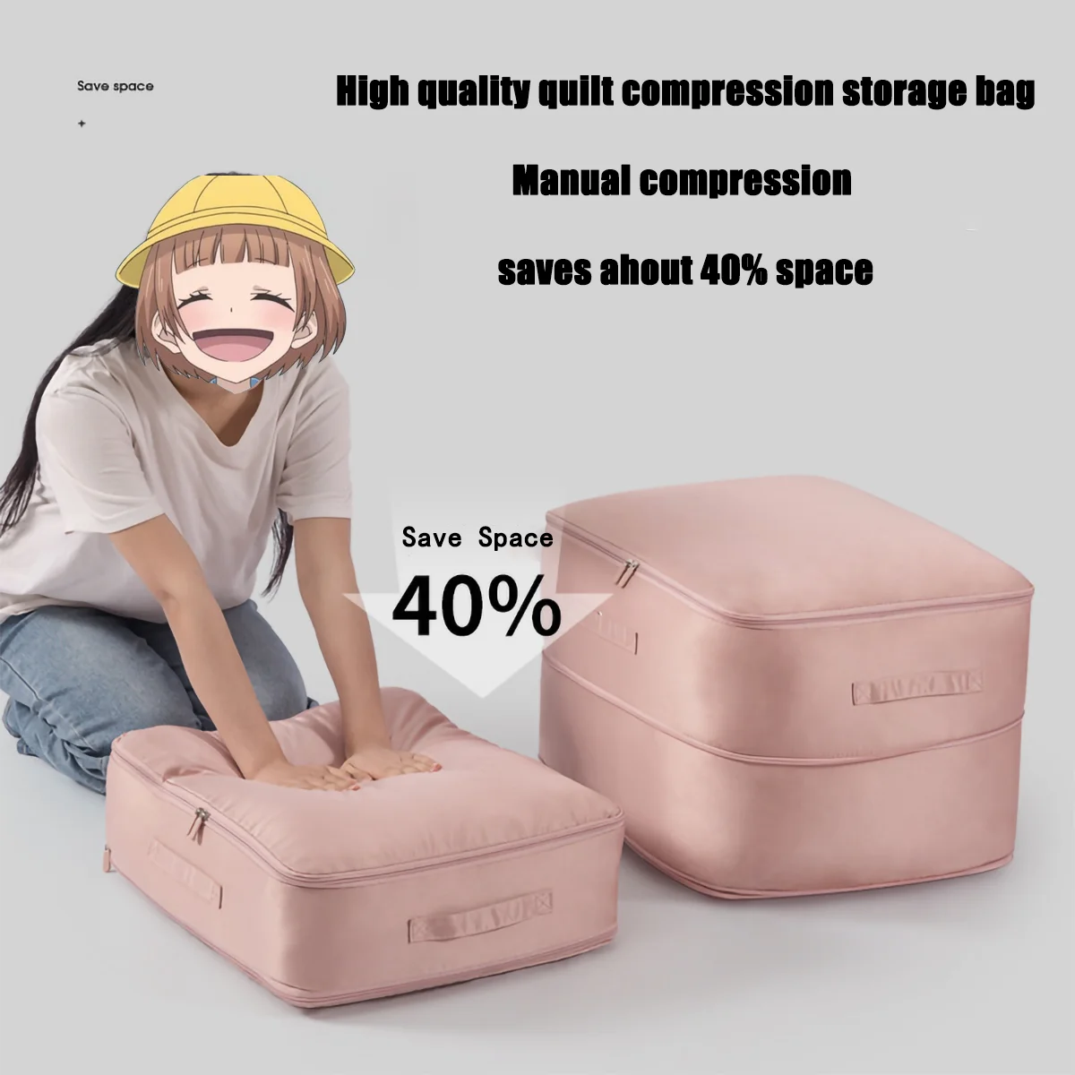 

Compression Storage Bag For Quilt Clothes Foldable Bag Storag Clothing Wardrobe Closet Organizer Home Pillow Blanket Bag 2024