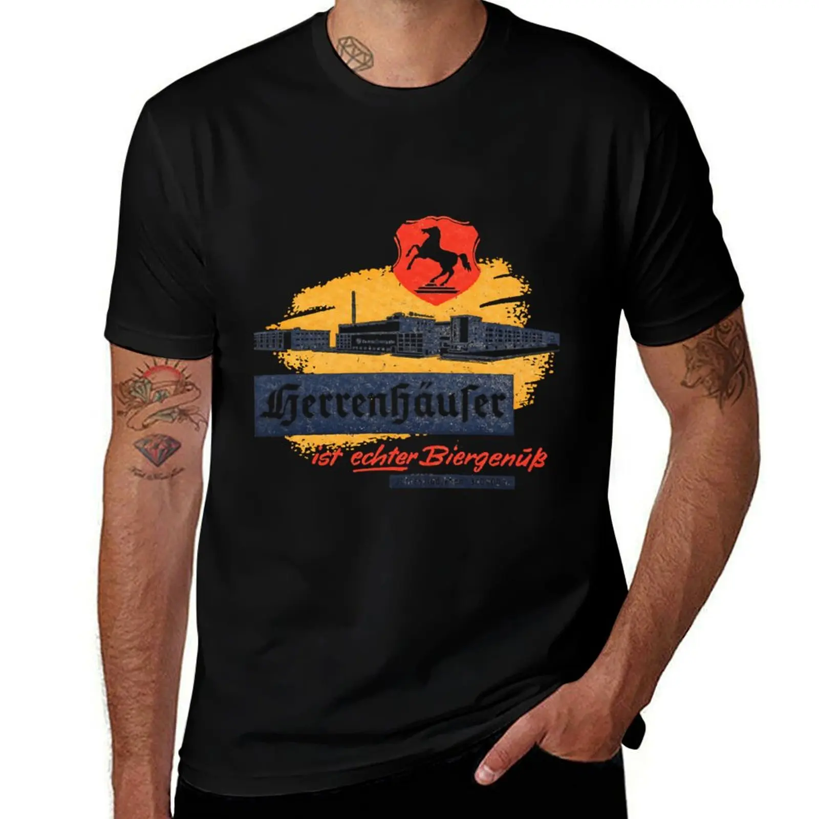 

Herrenhauser \t \t T-Shirt cotton tshirt 100% mens graphic t shirts man graphic t shirt T-Shirt