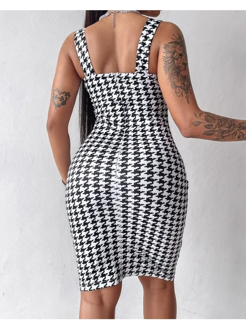 Womens 섹시한 Bodycon 복장 여름 패션 v 넥 민소매 슬림 피트 솔리드 컬러 캐주얼 외장 데일리 미디 파티 드레스