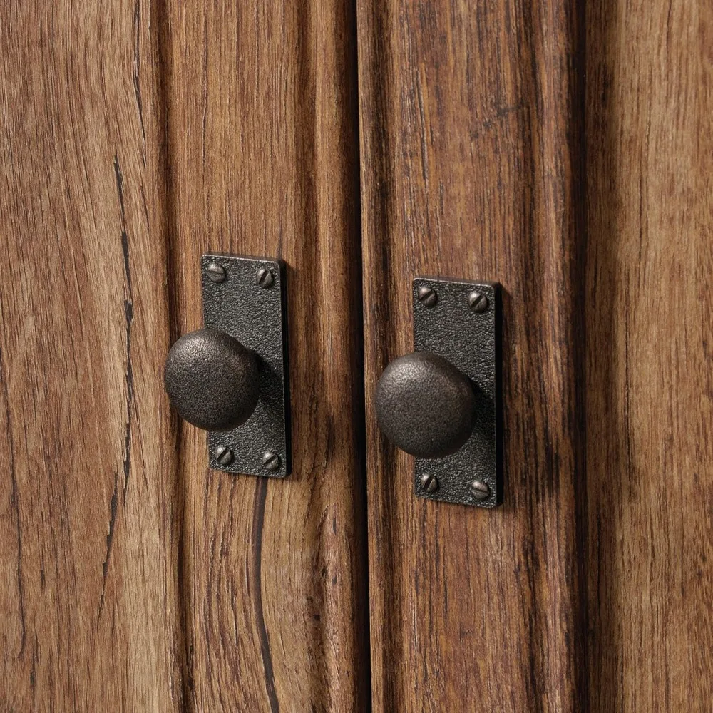 أبواب ورف مكتبة سعودير بالاديا، بلوط عتيق، الأبعاد: 29.37 × 13.90 × 71.85