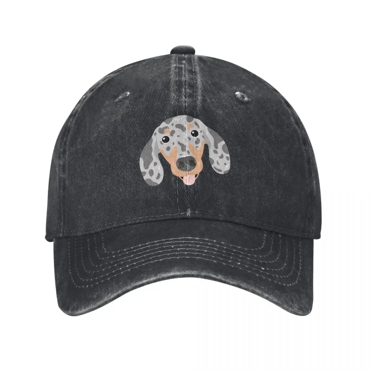 LOVE Blue Silver Dapple Dachshund Sausage Dog Baseball Cap Rave Luxury Brand Men's Women's